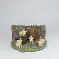 Thumbnail for Rare The Leonardo Collection Farmyard Friends   1998 Piglets Figurine  3.35