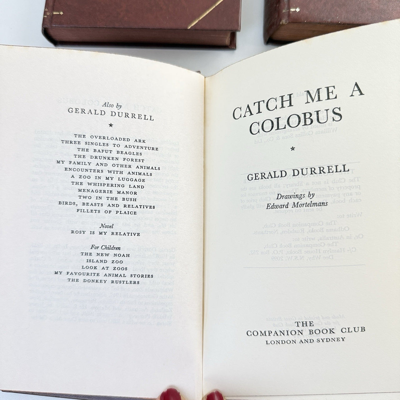 Companion Book Club Set x 3 1970s Gerald Durrell Reeman Markham Bond Decor Style7