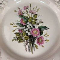 Thumbnail for Royal Creamware Floral Gift Plates x2 Buttercups Wild Roses Ltd Ed England 10.5