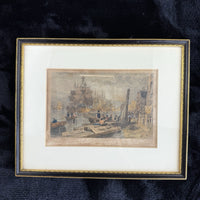 Thumbnail for Antique c.1830 Hand-Coloured Engraving Print Bristol Harbour Lambert & Collard19