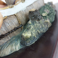 Thumbnail for Academy Native American Canoe Sculpture Figurine Collectible 6.5