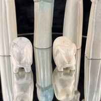 Thumbnail for Modern Minimalist Stone Nativity Set of 6 HandCarved Figures Heavy no jesus bb5