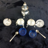 Thumbnail for England Silver Plated Condiment Set 4.5