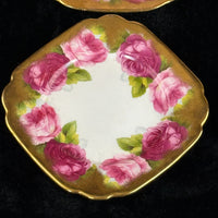 Thumbnail for Royal Albert Old English Pink Rose Tea Set of 2 & 2 side plates Rose Gold 6 pc.8