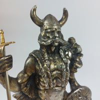 Thumbnail for Brass Viking Warrior Figurine Vintage  2kg  with Shield and Sword   9