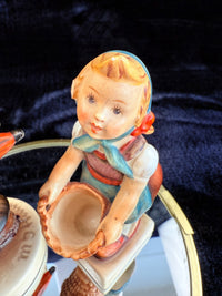 Thumbnail for Goebel figurine Hummel -repaired - Little Boy with Umbrella TMK-3,4 School Girl12