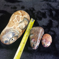 Thumbnail for Rare M. Leadbetter 1978-80 Painted Stone Animals Seal, Wood Mouse, Harvest Mouse3
