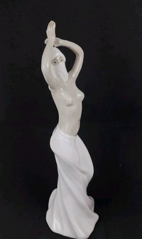 Thumbnail for Possibly Antique Dancing Lady Figurine Porcelain Dancer Elegant Rare Vintage 11