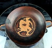 Thumbnail for Ancient Greek Style Pottery Kylix Cup - Red-Figure 