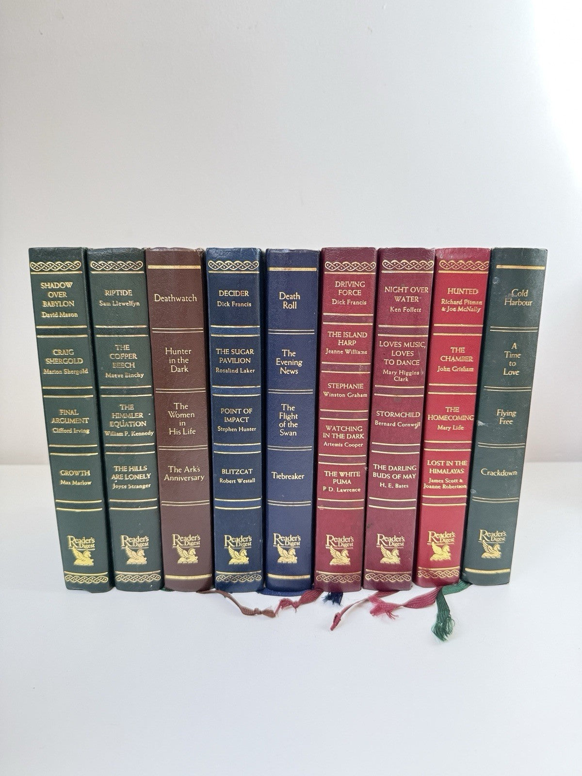Reader’s Condensed Digest Books Set x9 Mixed Fiction Thrillers Drama Shelf Decor0