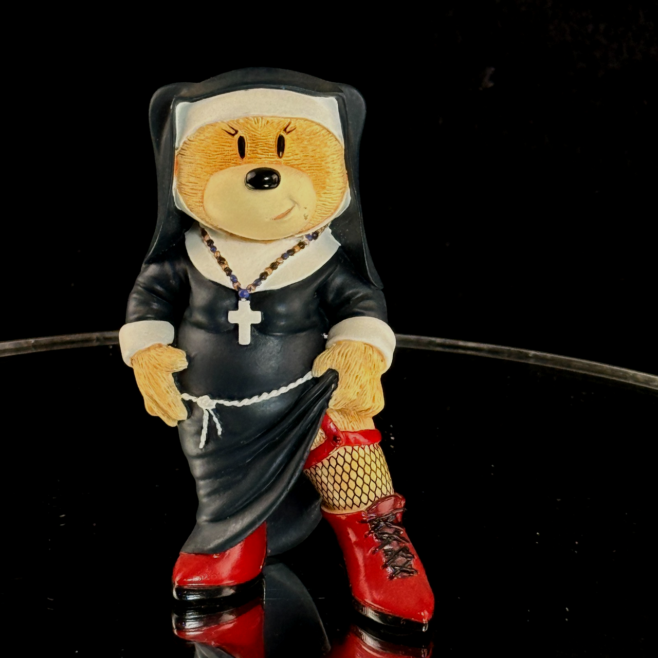 Racy & Humorous Collectible: Bad Taste Bears "Theresa" Nun Figurine!2
