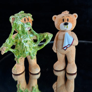 Bad Taste Bears Hank & Chief Figurines Set Slime Gross Humor Collectible gift1