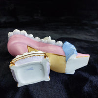 Thumbnail for Antique Dresden / Meissen Porcelain High Heel Shoe Figurine With Cherubs Germany4