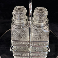 Thumbnail for Vintage Cut Crystal Glassware & Spice Jar Set Elegant Tableware 5 Glasses & Jar20