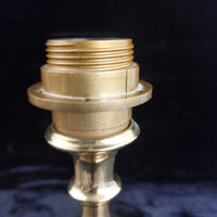 Thumbnail for Good Italian Table Brass Lamp â Vintage Mid-Century Candlestick Style 11 