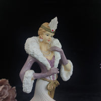 Thumbnail for Good Albert Price Flapper Figurines 1991 In Vogue Glamorous Night Resin Set 12