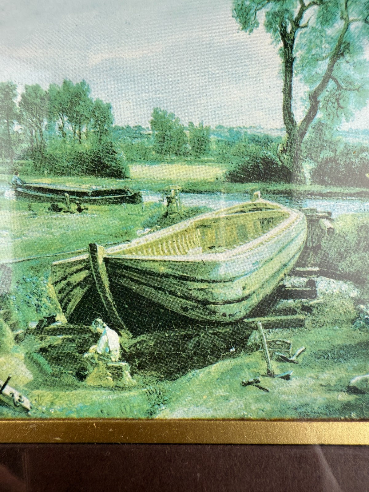 A Collection of Classic Art: Vintage Constable Prints Landscape & frame Set of 55