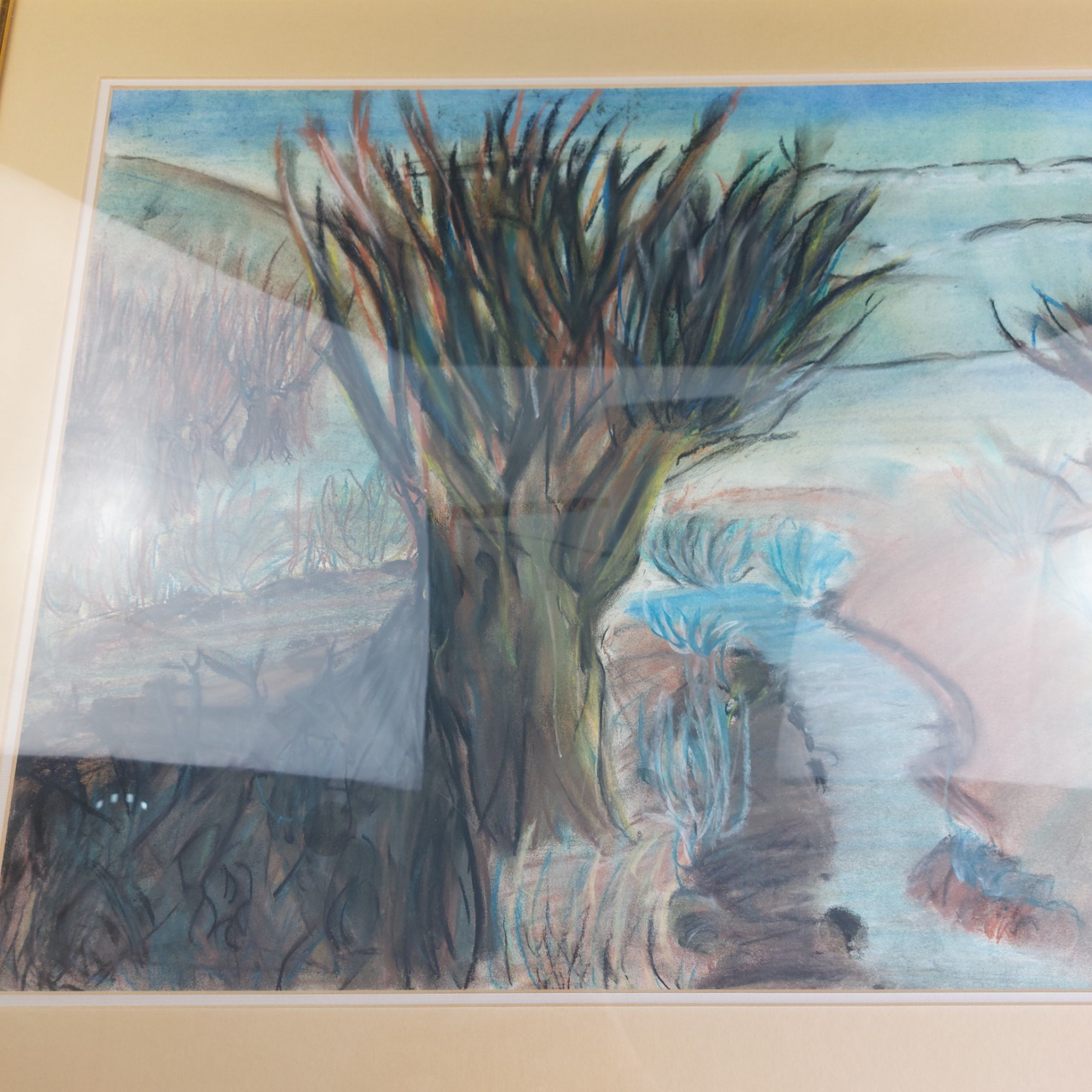 Wendy Original Draycott Pastel Artwork – Framed River Landscape Painting Canvas11