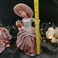 Thumbnail for Pons Collection Ceramic Handcrafted GirlFigurine with Flowers -Chip Flower Spain2
