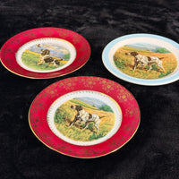 Thumbnail for Odette Degrain Delorge Limoges France Hunting Dog Plates Set of 3 8