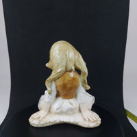 Thumbnail for Vintage Italy - Ceramic 1950s A. Santini Little Girl Sitting Glazed Figurine4