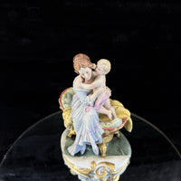 Thumbnail for Capodimonte Italian Figurine Porcelain Hand Painted Mother and Child Signed 