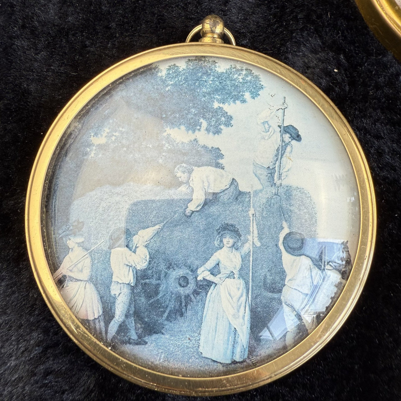 Set of 4 Vintage Miniature 9 cm Portraits Peter Bates Gallery National frame set5