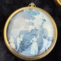 Thumbnail for Set of 4 Vintage Miniature 9 cm Portraits Peter Bates Gallery National frame set5