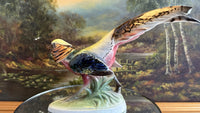 Thumbnail for Rare Art Deco Keramos Wien Porcelain Golden Pheasant Figurine - Made in Austria2