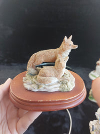 Thumbnail for Regency Arts Fine Foxes Figurine decor Woodland Scene – 265g 4