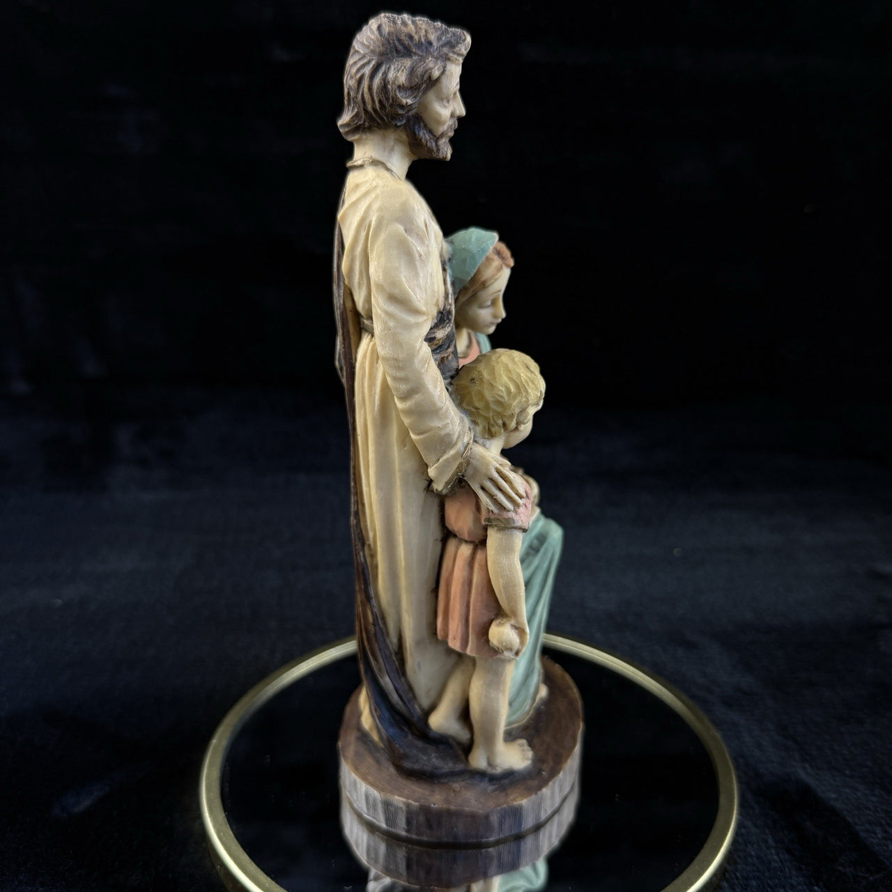 1989 Hand Painted Italian "Holy Family" Figurine by Exclusive Designs Signed -4