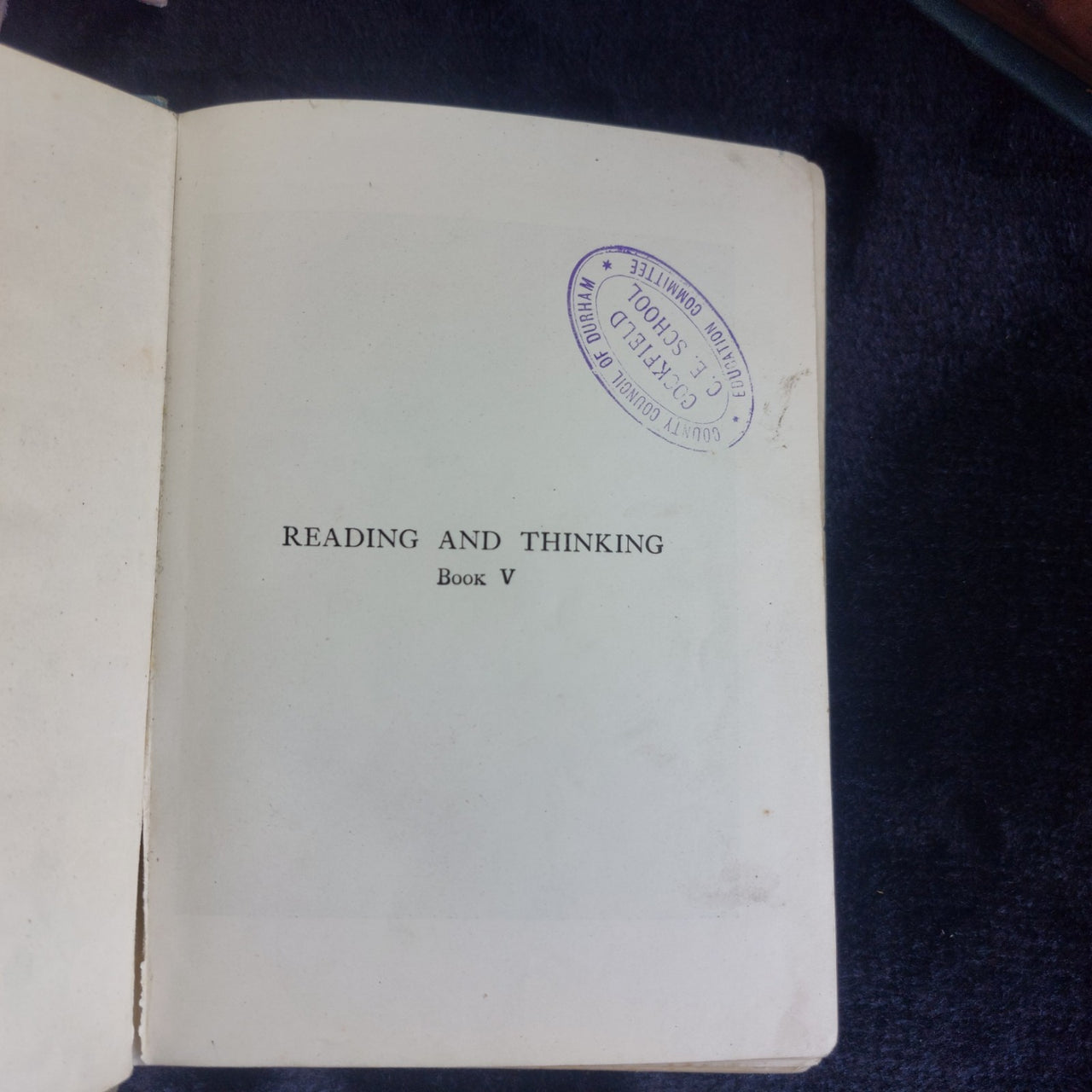 Nelson Reading and Thinking V Richard Wilson Book United Kingdom Vintage 1940s6