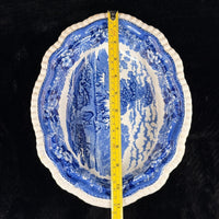 Thumbnail for Adams Cattle Scenery Blue Transferware Tureen with Lid 11