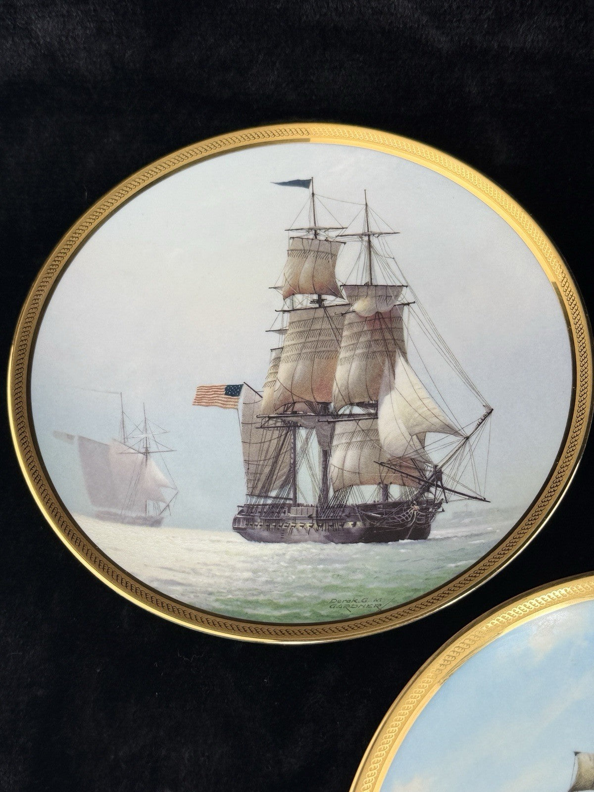 Franklin Mint Great Ships Set of 6 Plates Golden Age of Sail by Derek Gardner7
