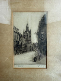 Thumbnail for Antique Authentic Signed Etchings - A British Cathedral and St. Andrew's Church6