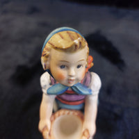 Thumbnail for Goebel Girl Hummel With Basket Tree Scene Figurine W Germany Vintage see the pic3