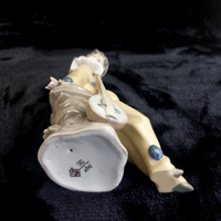 Thumbnail for RARE by NAO Lladro Pierrot Clown Figurine with Mandolin 1987 bookcase decor4