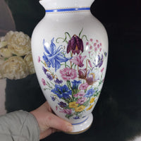 Thumbnail for Franklin Mint Glory Alpine Chelsea Flower 1991 Large porc Vase Marjorie Blamey.9