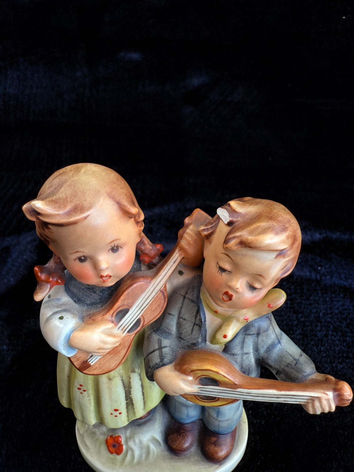 Vintage Goebel Rare Hummel Figurine "Duet" 150/B - With Flaw - West Germany10