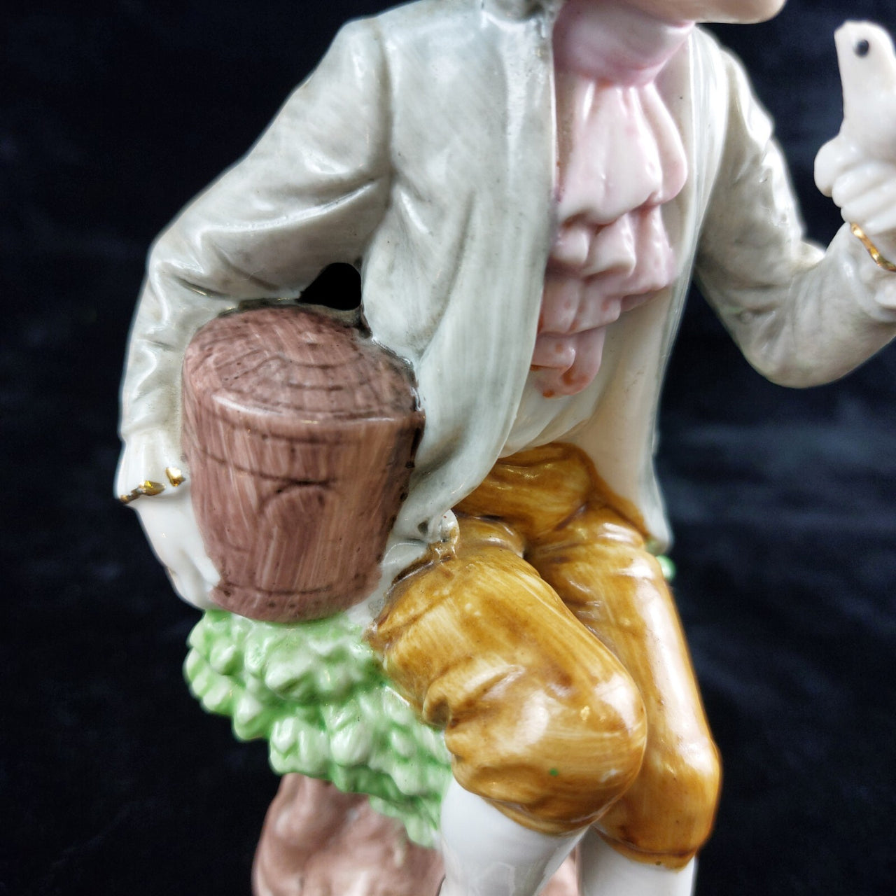 Antique Carl Scheidig Figurine Gentleman with Dove - Porcelain Type 1906-19405