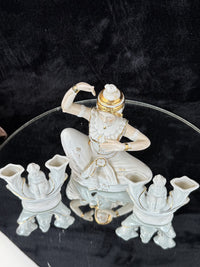 Thumbnail for Vintage Mid-Century Figurine Porcelain Set - Dancer with Two Candle Holders6
