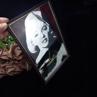 Thumbnail for Marilyn Monroe Mirror Wall Art with Black and Red Accents 12.5