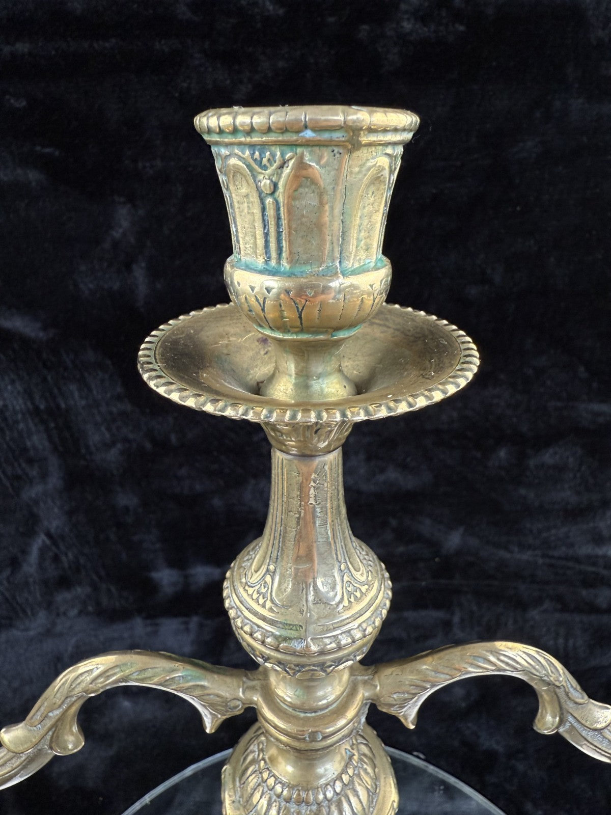 Vintage Solid Ornate Brass Candelabra - Neoclassical/Victorian Style Collectable9