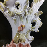 Thumbnail for Francesco Capodimonte Italian Porcelain Italy Vase – Rococo Bird & Floral Design7