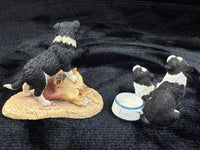 Thumbnail for 2 Fine Border Arts Dog Figurines 
