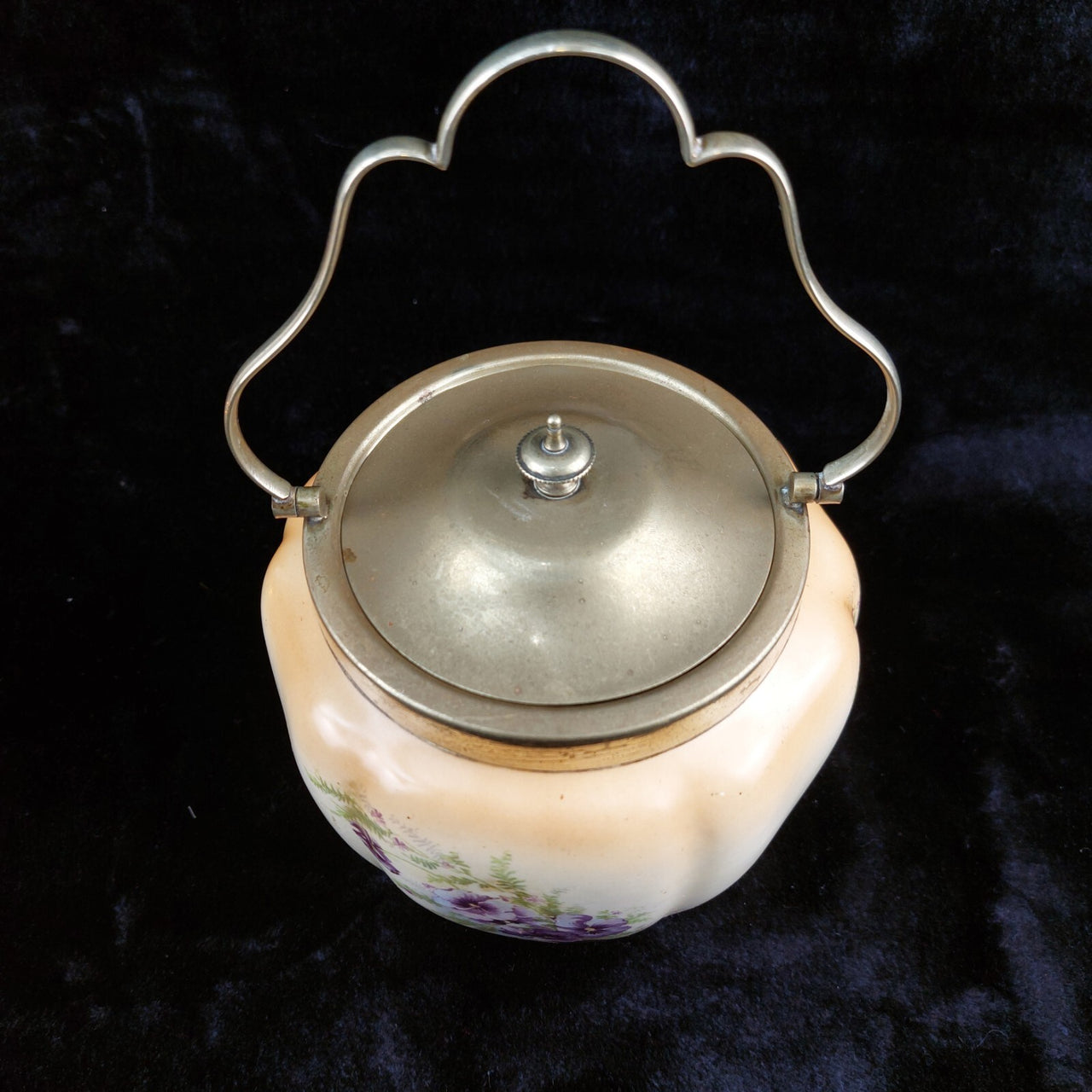 Antique Crown Devon Ware Jar cookie 1912-1930s    S.F. & Co. Stoke-on-Trent  12