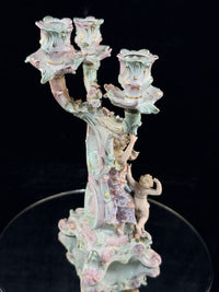 Thumbnail for Antique 1800s Sitzendorf Dresden Meissen Sty Porcelain Candelabra Rococo See Pic9