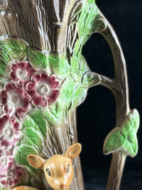 Thumbnail for Hornsea Pottery Fauna Royal Vase Woodland Tree Trunk Deer Flowers 10