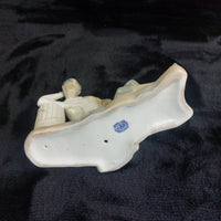 Thumbnail for Casades Spain Porcelain Figurine Reclining Man in Classical Robe Signed Spanish10