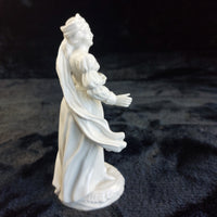 Thumbnail for Antique Porcelain Figurines Pair Woman Man Medieval Style 6in Glazed damaged4